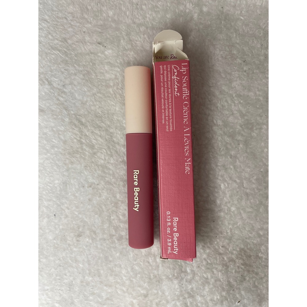 Rare Beauty Lip Souffle Matte Lip Cream Confident Rose Pink 0.13oz 3.9ml